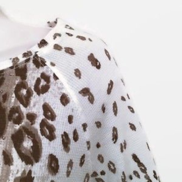 Ruby Rd. Medium Waffle Knit Animal Print Top - Picture 3 of 6